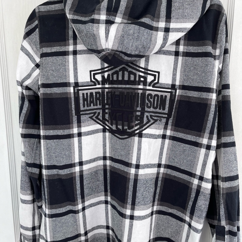 Genuine Harley Davidson Hooded Flannel